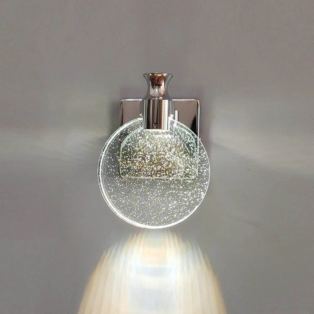 Serelune Elegant Wall Sconce – Water Drop Glass Design for Warm Ambient Lighting