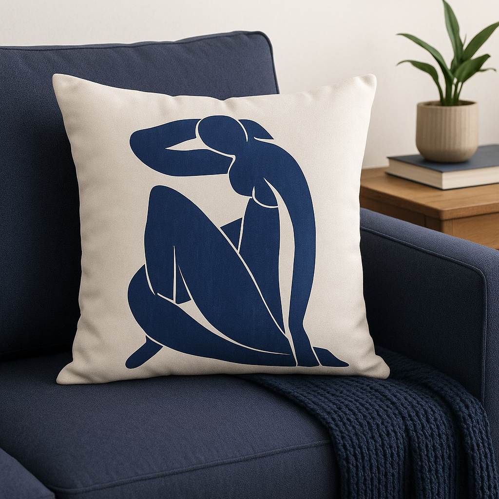 Dovelle Cushion Cover – Abstract Design for Stylish Home & Office Decor