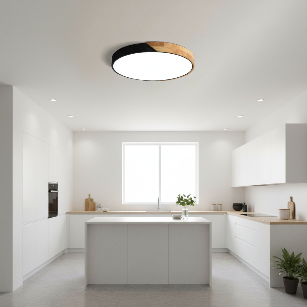 Arden Scandinavian Flush Mount LED Ceiling Light for Cozy Ambiance