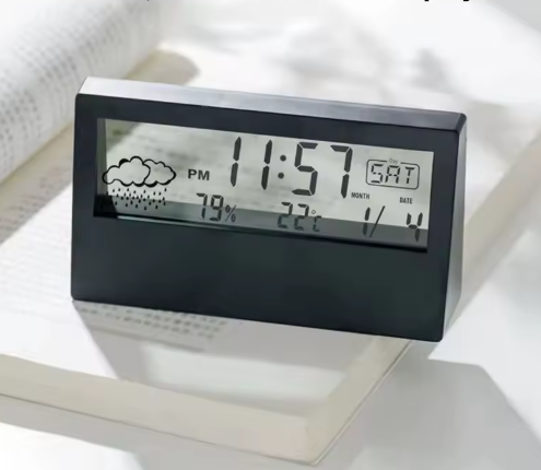 Elvora Small Digital Table Clock – Clear Multifunction Display for Home Office