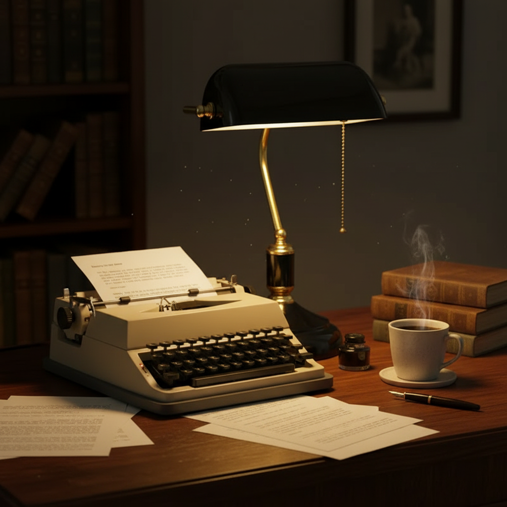 European Glass Table Lamp - Bedside & Desk Lamp