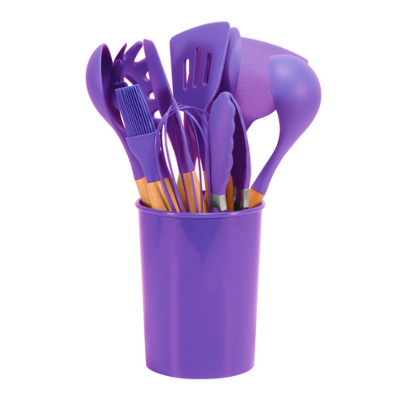 Elaria Eco-Friendly Kitchen Utensil Set – 12-Piece Cooking Tools for Everyday Use