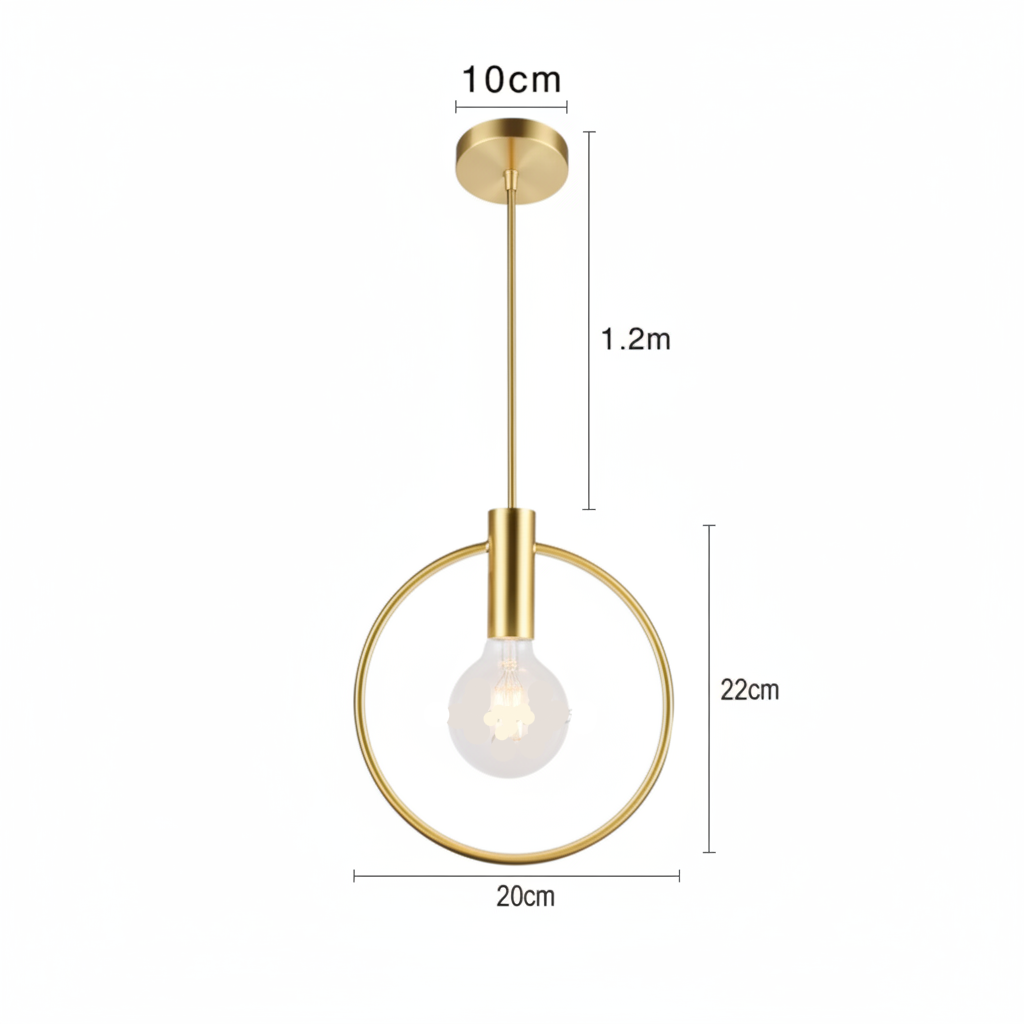 Oria Modern Pendant Light – Elegant Metal Design for Kitchen Lighting