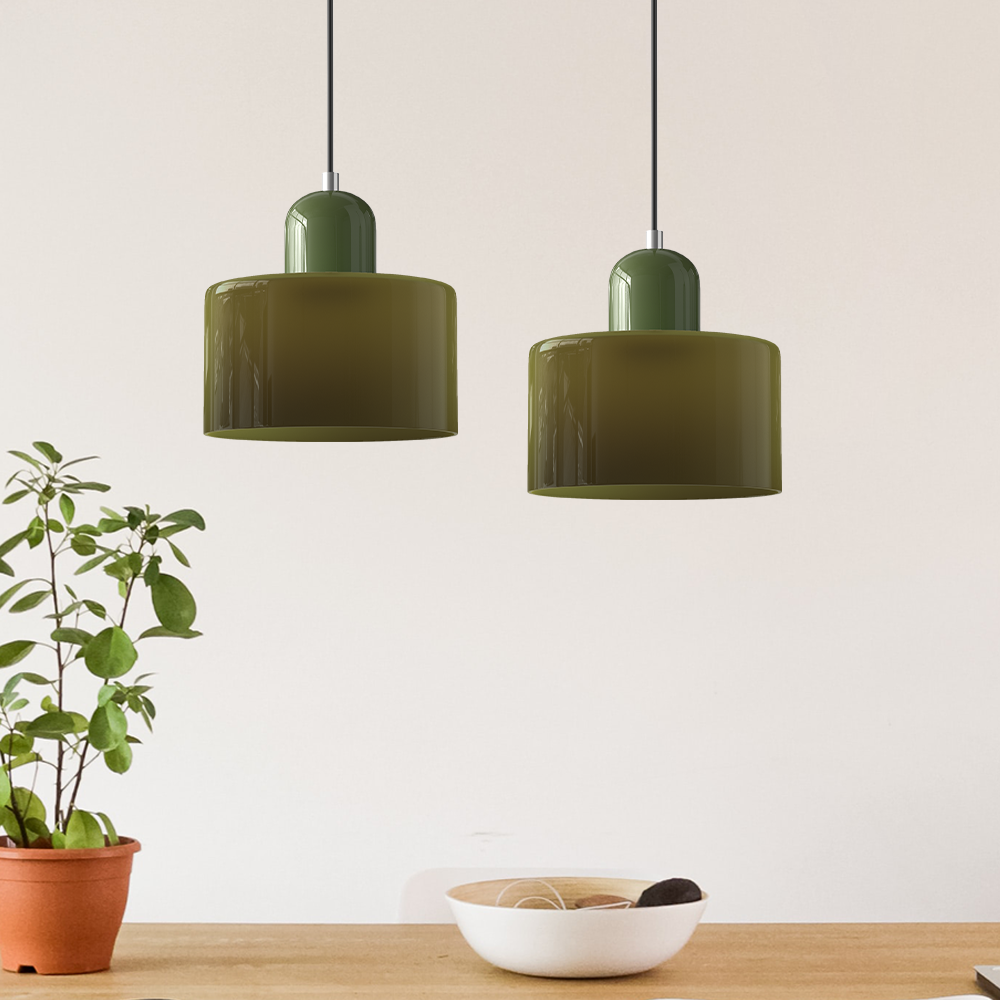 Selvra Glass Globe Pendant Light – Nordic Adjustable Ceiling Lamp for Modern Interiors