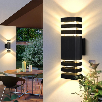 Arvento Duo Beam Up Down LED Wall Light for Outdoor Architecture