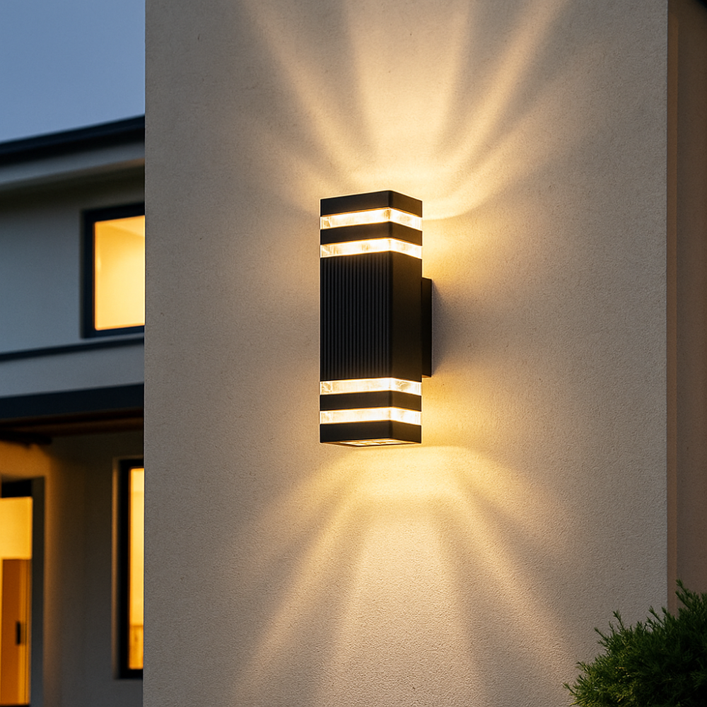 Arvento Duo Beam Up Down LED Wall Light for Outdoor Architecture