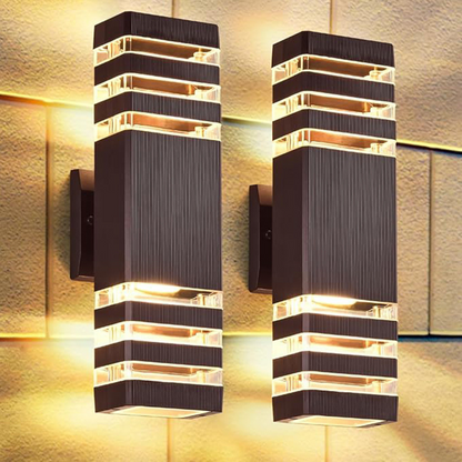 Arvento Duo Beam Up Down LED Wall Light for Outdoor Architecture