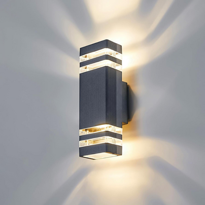 Arvento Duo Beam Up Down LED Wall Light for Outdoor Architecture