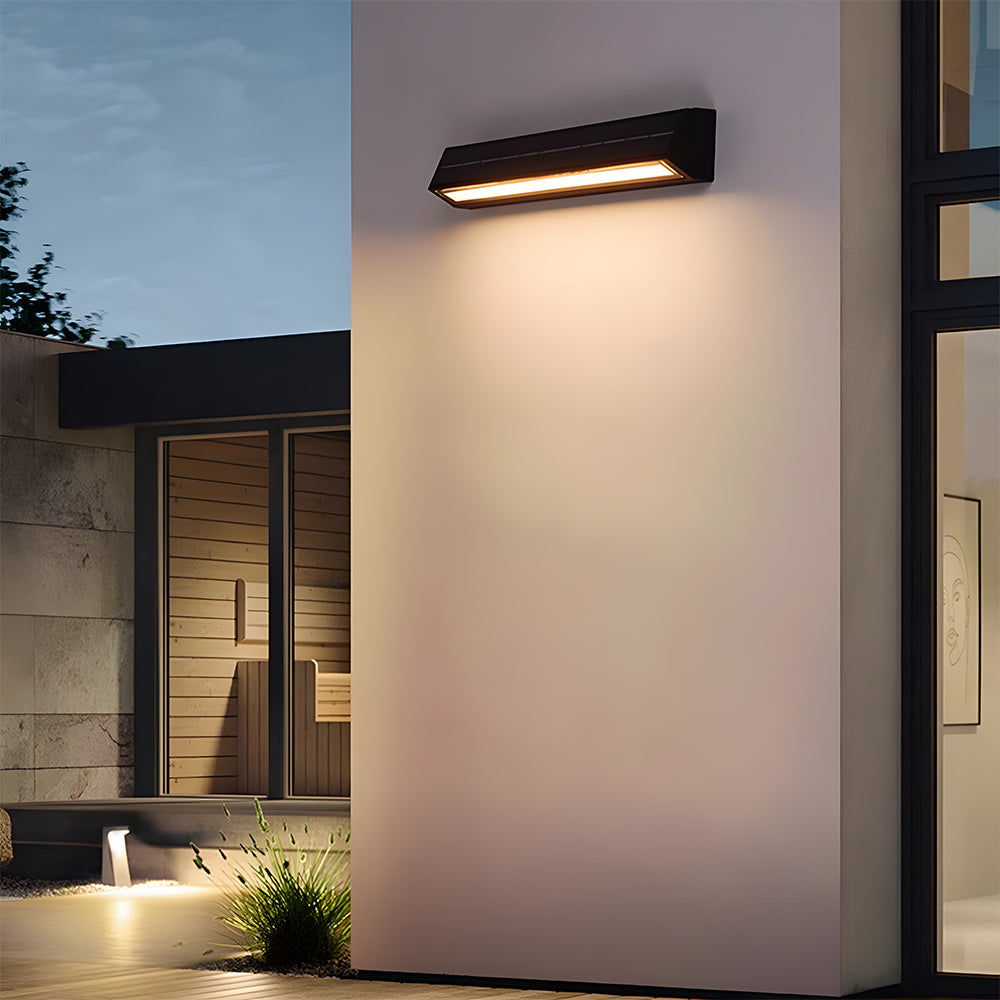Virelix Solar Acrylic Wall Light – Modern Waterproof Outdoor Garden Illumination