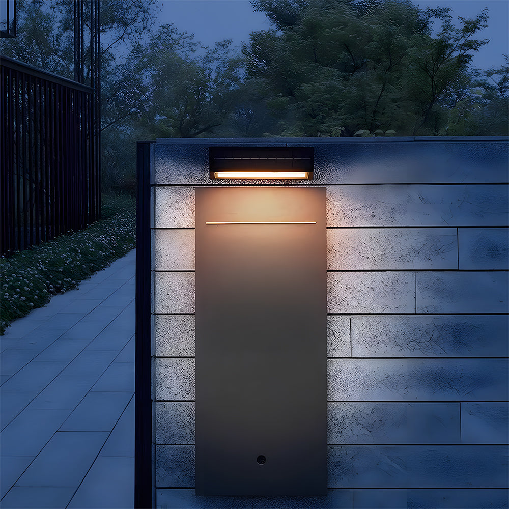 Virelix Solar Acrylic Wall Light – Modern Waterproof Outdoor Garden Illumination