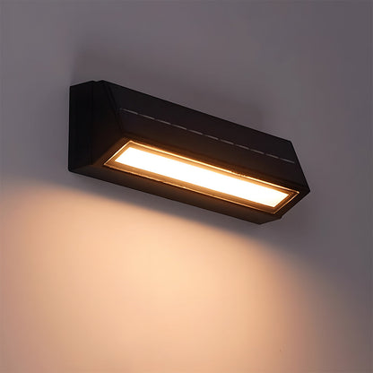 Virelix Solar Acrylic Wall Light – Modern Waterproof Outdoor Garden Illumination