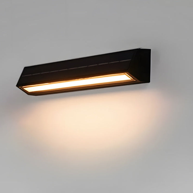 Virelix Solar Acrylic Wall Light – Modern Waterproof Outdoor Garden Illumination