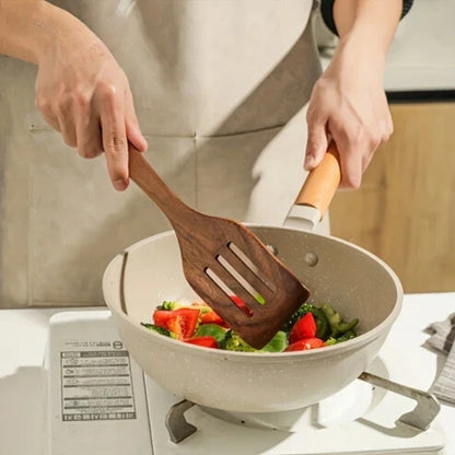 Remarkable Sustainable Wooden Cooking Tools Set – Durable 7-Piece Kitchen Collection