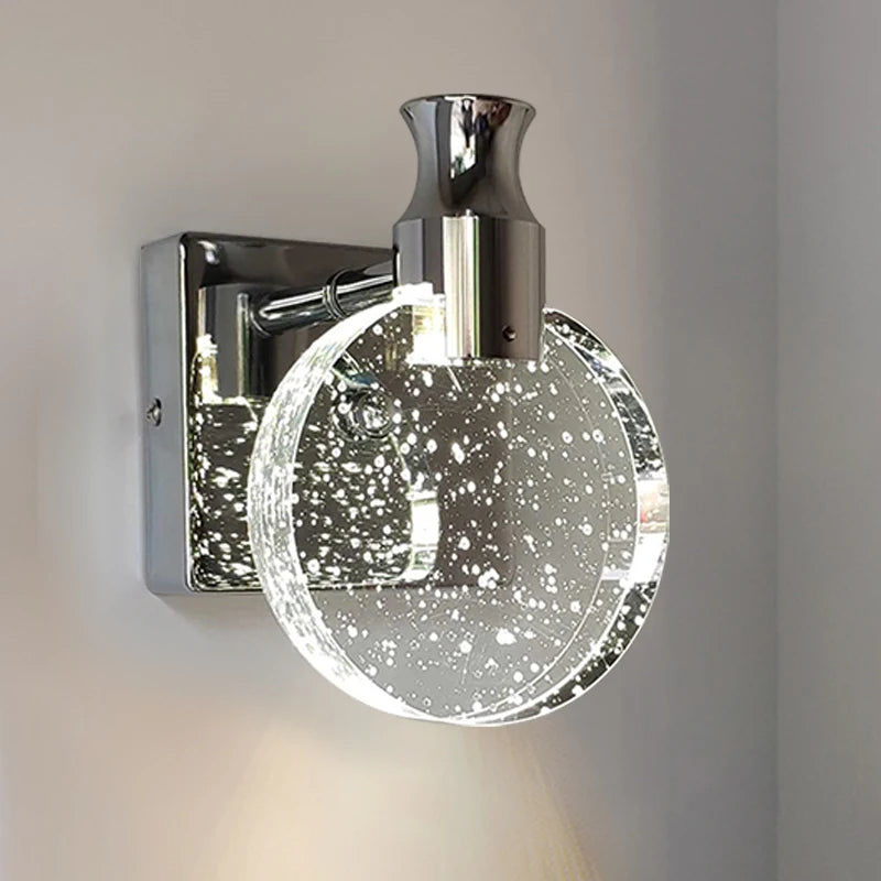 Serelune Elegant Wall Sconce – Water Drop Glass Design for Warm Ambient Lighting