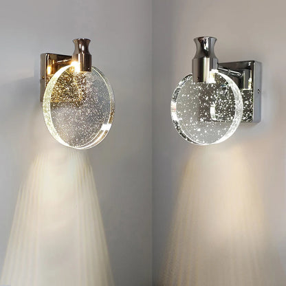 Serelune Elegant Wall Sconce – Water Drop Glass Design for Warm Ambient Lighting