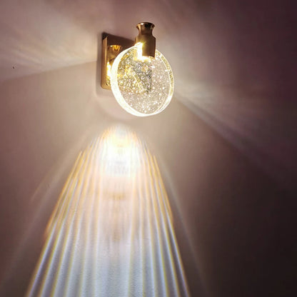 Serelune Elegant Wall Sconce – Water Drop Glass Design for Warm Ambient Lighting