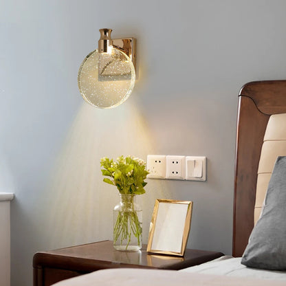 Serelune Elegant Wall Sconce – Water Drop Glass Design for Warm Ambient Lighting