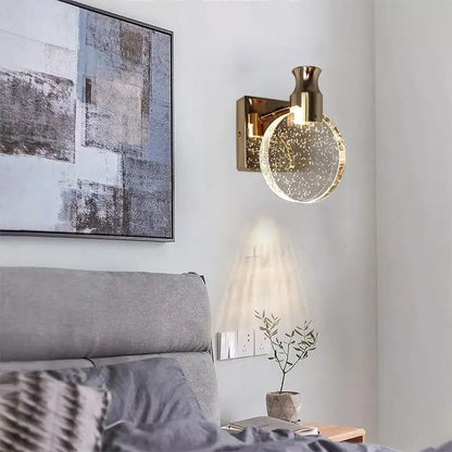 Serelune Elegant Wall Sconce – Water Drop Glass Design for Warm Ambient Lighting