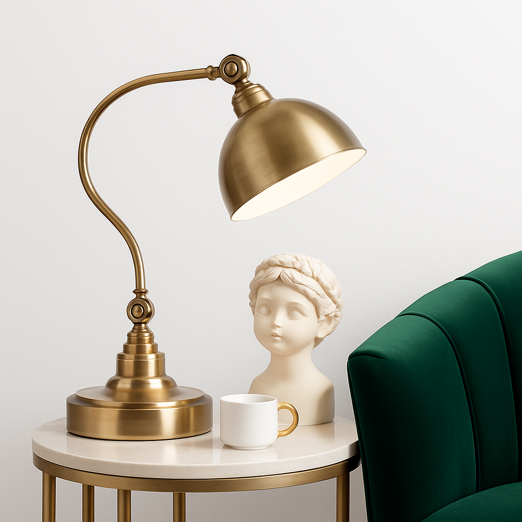 Corvane Rustic LED Table Lamp – Stylish Lighting for Bedroom and Desk