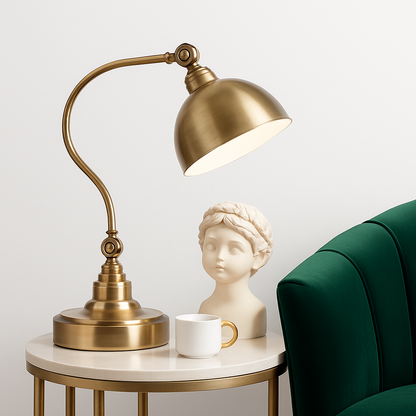 Corvane Rustic LED Table Lamp – Stylish Lighting for Bedroom and Desk