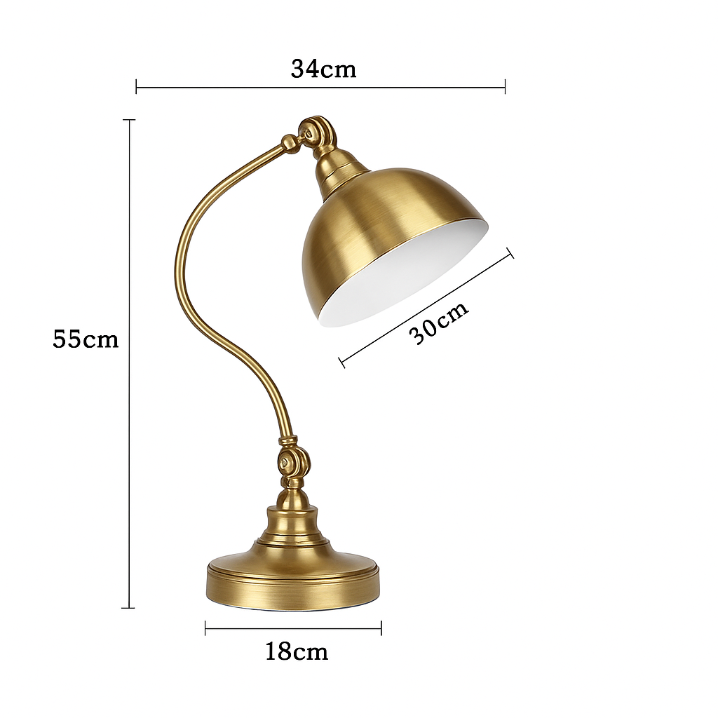 Corvane Rustic LED Table Lamp – Stylish Lighting for Bedroom and Desk