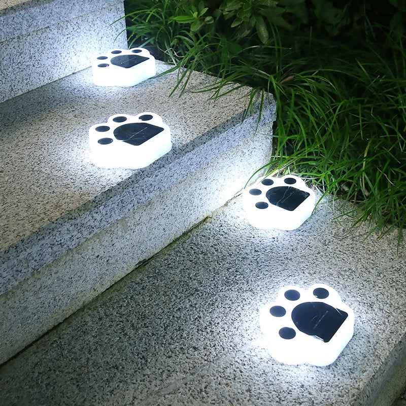 Breezy Paw Outdoor Solar Garden Lights – Durable Waterproof Animal Footprint Decor