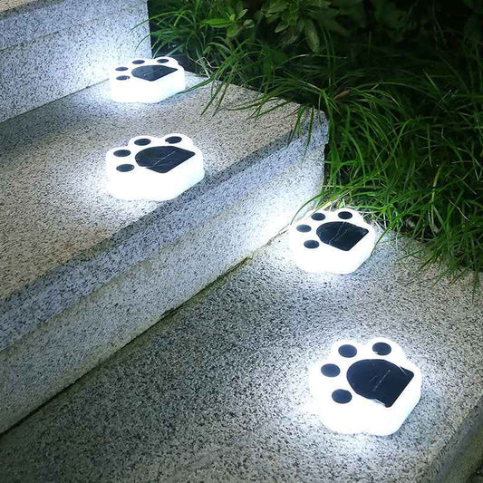Breezy Paw Outdoor Solar Garden Lights – Durable Waterproof Animal Footprint Decor