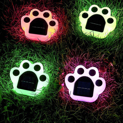 Breezy Paw Outdoor Solar Garden Lights – Durable Waterproof Animal Footprint Decor