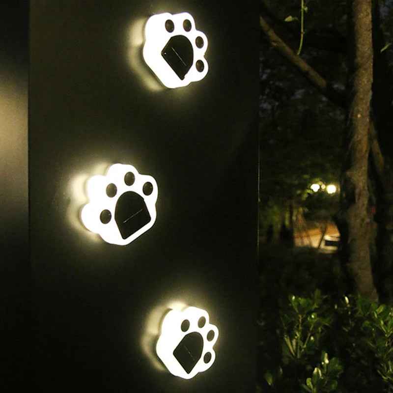 Breezy Paw Outdoor Solar Garden Lights – Durable Waterproof Animal Footprint Decor