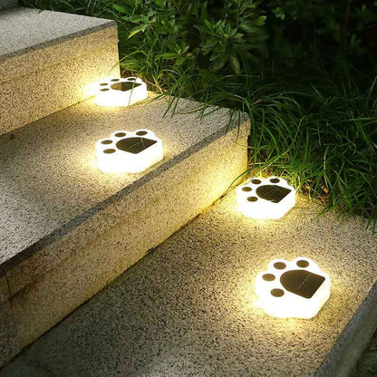 Breezy Paw Outdoor Solar Garden Lights – Durable Waterproof Animal Footprint Decor