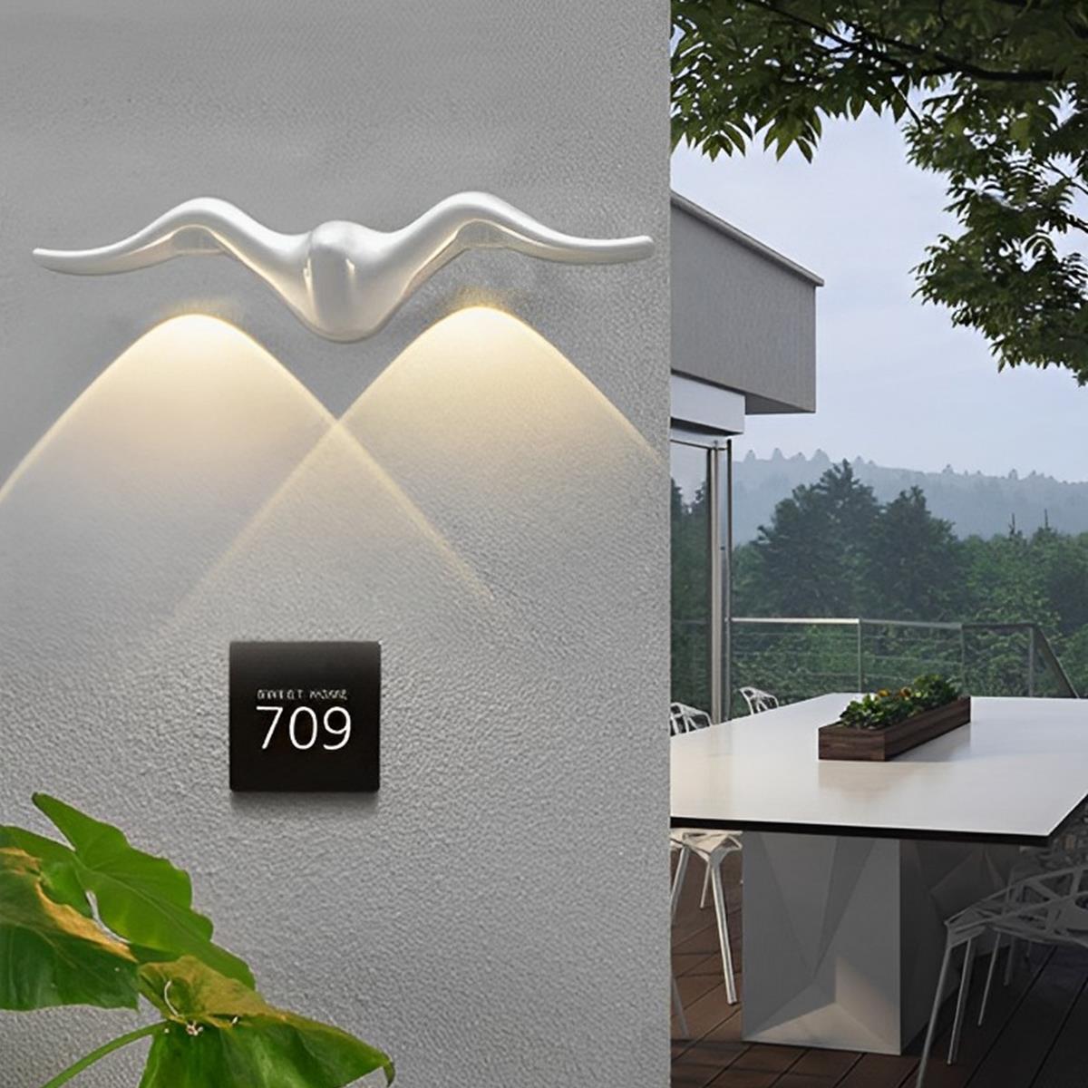 Auralith Butterfly Shape LED Outdoor Wall Lamp – Artistic Garden Wall Light for Ambient Illumination