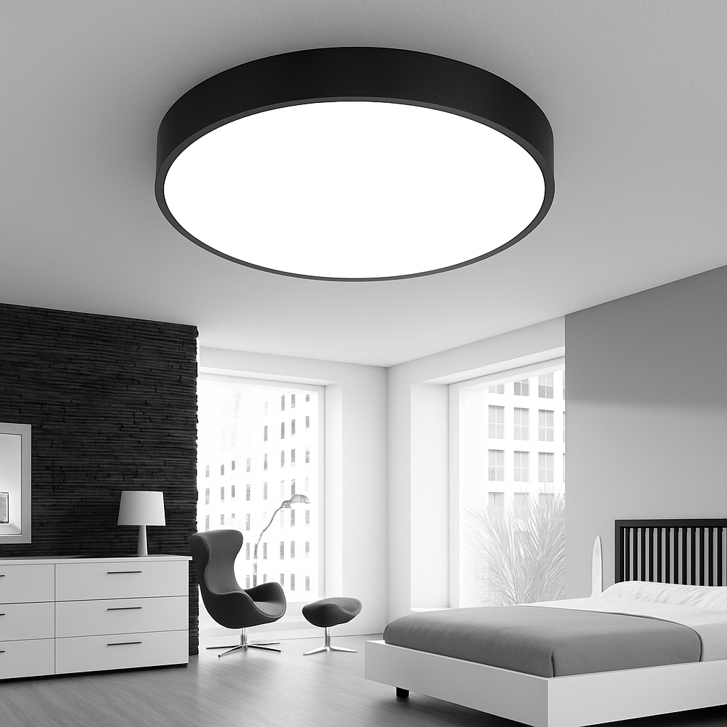 Brixin Modern Flush Mount Ceiling Light – Dimmable LED Fixture for Versatile Lighting