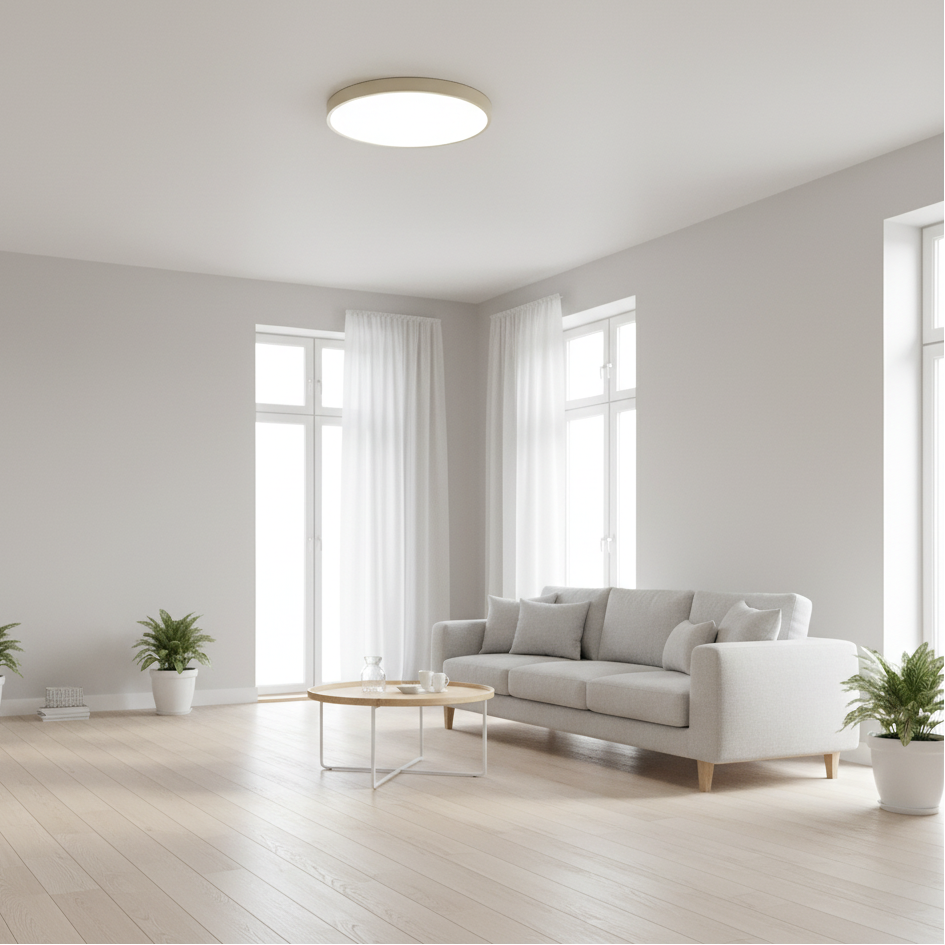 Brixin Modern Flush Mount Ceiling Light – Dimmable LED Fixture for Versatile Lighting