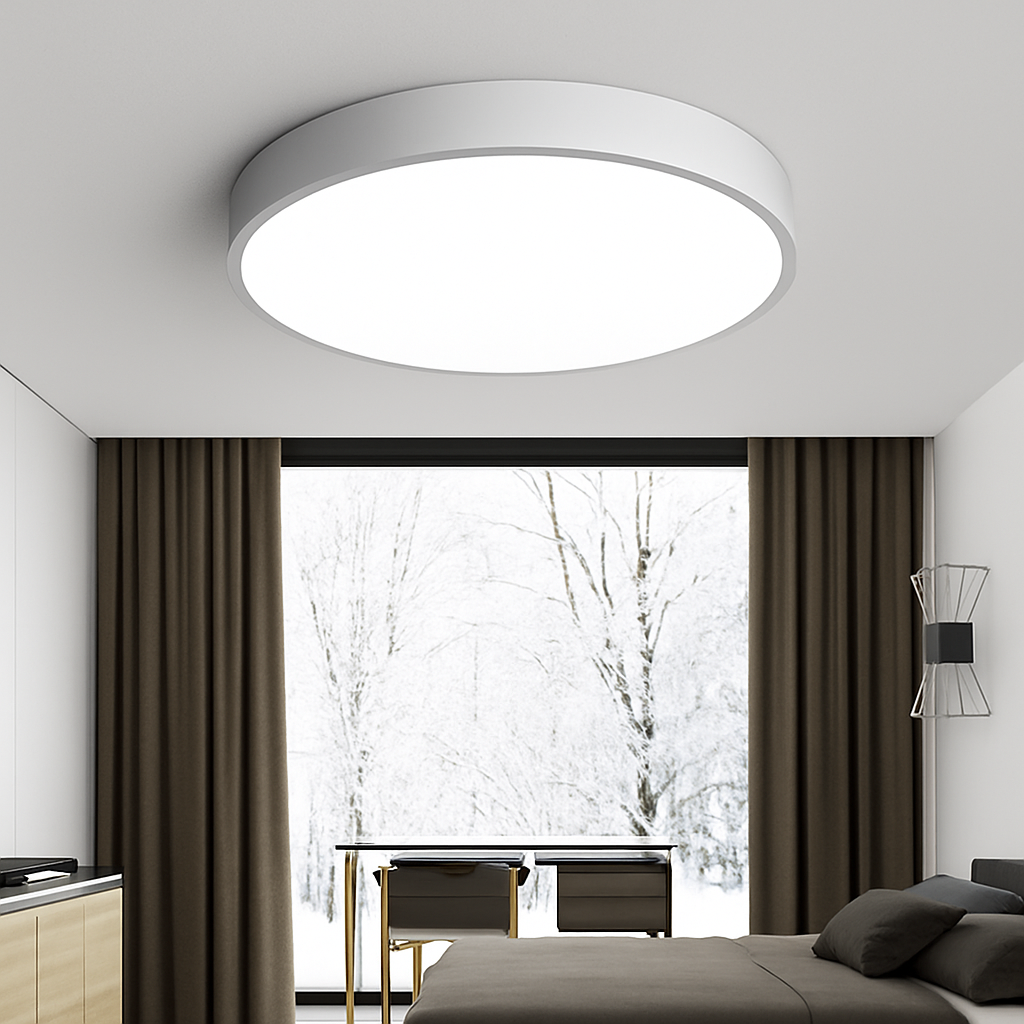 Brixin Modern Flush Mount Ceiling Light – Dimmable LED Fixture for Versatile Lighting