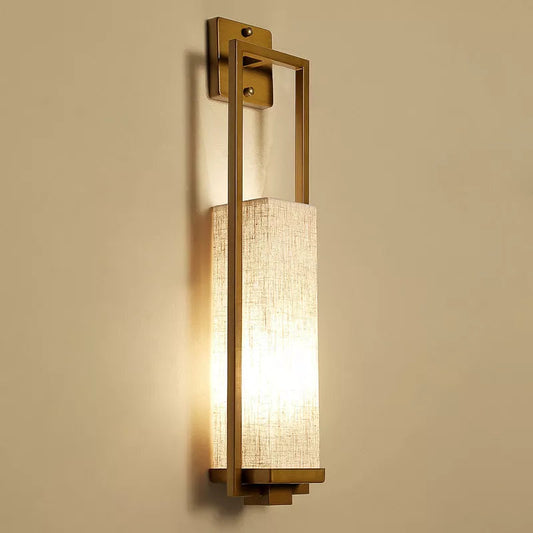 Lorien Vintage Fabric Wall Sconce – Soft Ambient Lighting for Interiors
