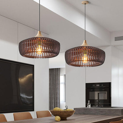 Ravon Modern Pendant Light – Elegant Wood Design for Cozy Kitchen Spaces