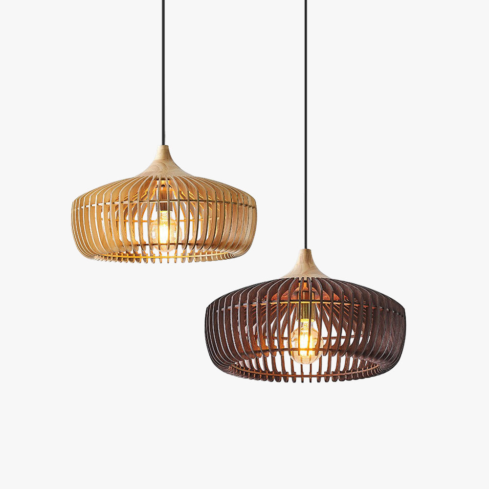 Ravon Modern Pendant Light – Elegant Wood Design for Cozy Kitchen Spaces