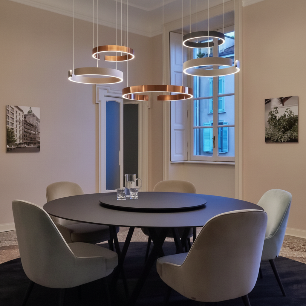 Arlina Modern Round LED Pendant Light for Elegant Home Ambiance