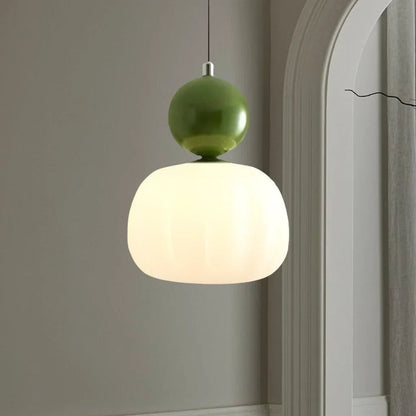 Orivana Bauhaus Pumpkin Pendant Light – Modern Artistic Ceiling Lamp for Elegant Interiors