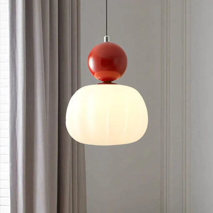 Orivana Bauhaus Pumpkin Pendant Light – Modern Artistic Ceiling Lamp for Elegant Interiors