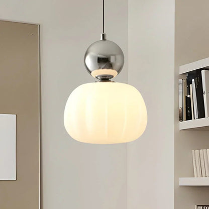 Orivana Bauhaus Pumpkin Pendant Light – Modern Artistic Ceiling Lamp for Elegant Interiors