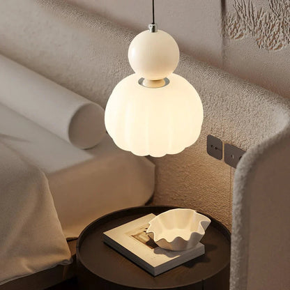 Orivana Bauhaus Pumpkin Pendant Light – Modern Artistic Ceiling Lamp for Elegant Interiors