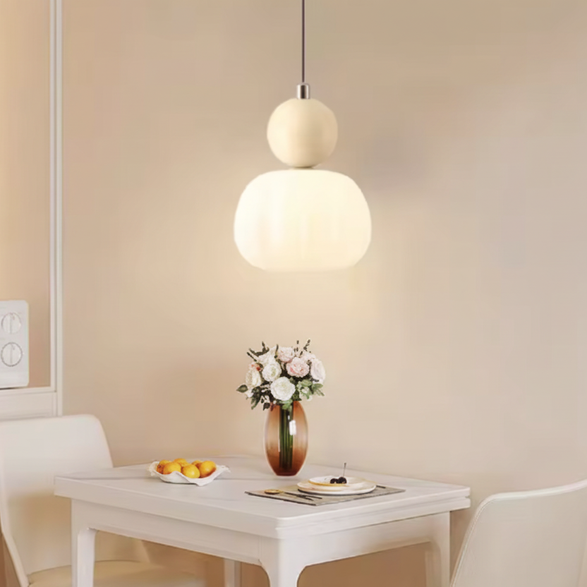 Orivana Bauhaus Pumpkin Pendant Light – Modern Artistic Ceiling Lamp for Elegant Interiors