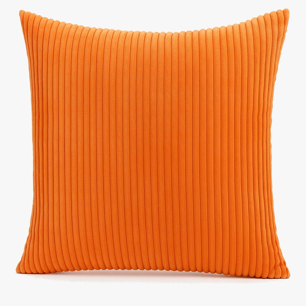 Bellora Corduroy Decorative Cushion Cover – Soft Striped Design for Modern Interiors