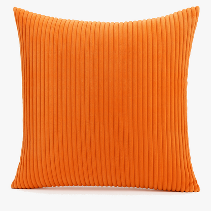 Bellora Corduroy Decorative Cushion Cover – Soft Striped Design for Modern Interiors