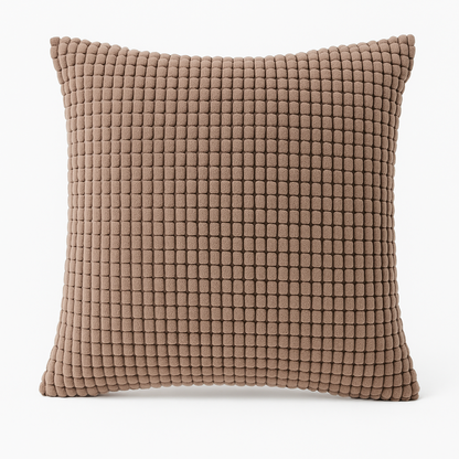 Kalisse Large Brown Cushion Cover – Textured Polyester for Stylish Home Decor