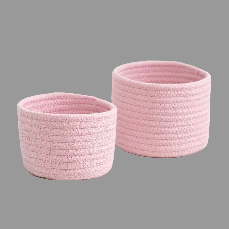 Cotton Rope Woven Storage Basket | Eco-Friendly Organizer