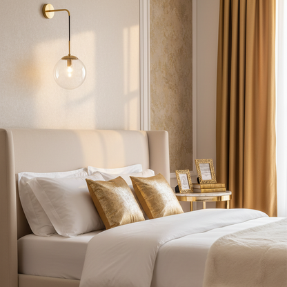 Calvira Hanging Glass Wall Light – Modern Decorative Sconce for Elegant Interiors