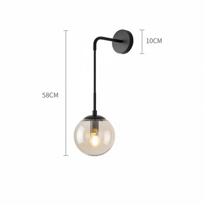 Calvira Hanging Glass Wall Light – Modern Decorative Sconce for Elegant Interiors