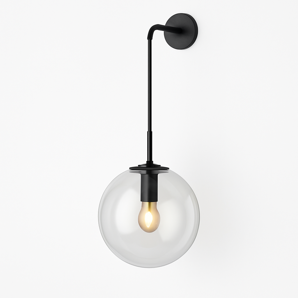 Calvira Hanging Glass Wall Light – Modern Decorative Sconce for Elegant Interiors